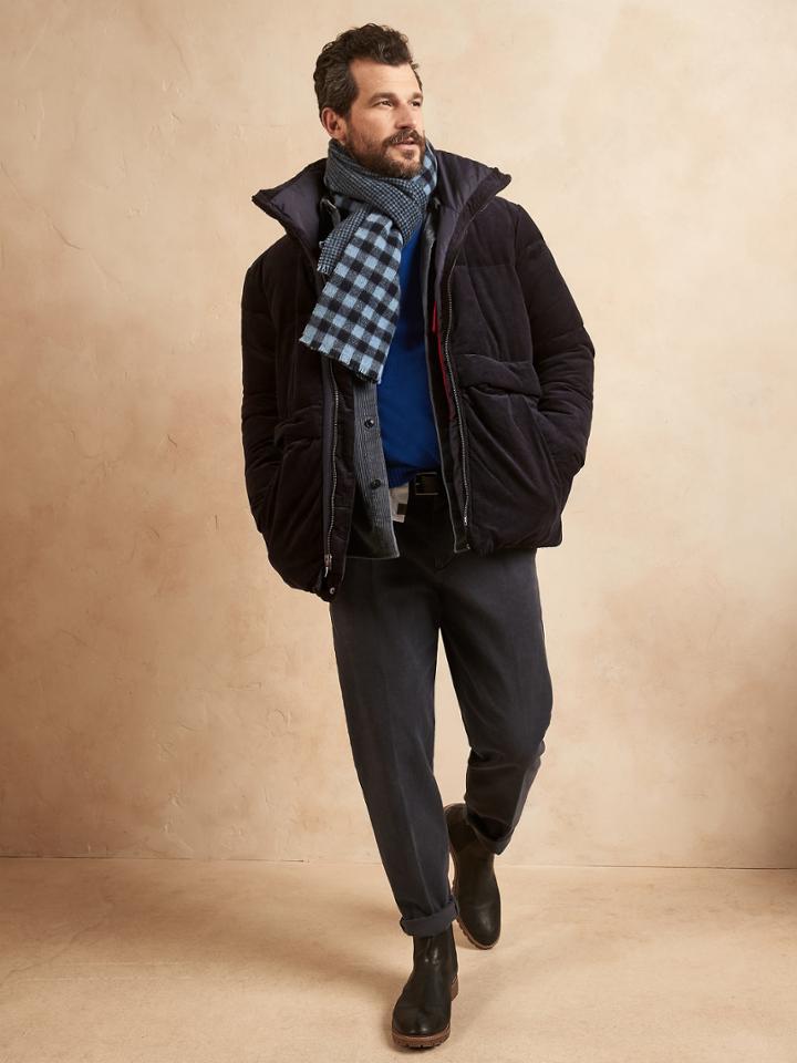 Corduroy Puffer Coat