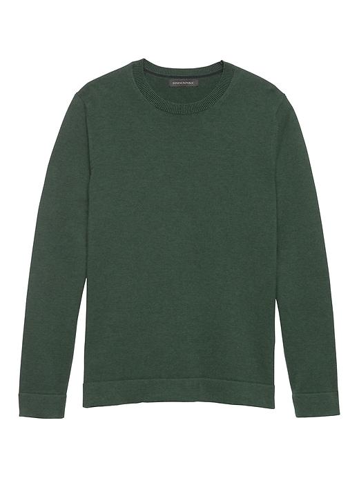 Banana Republic Mens Supima Cotton Side-zip Sweater Heather Forest Size Xxs