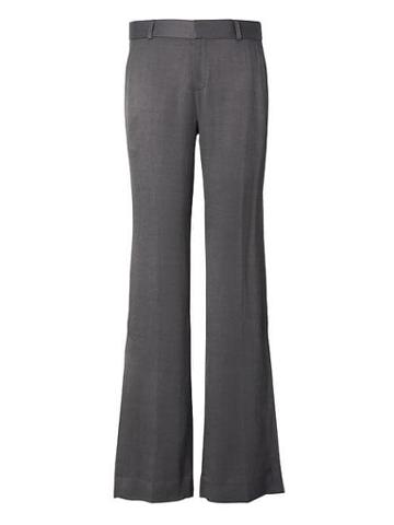 Banana Republic Womens Petite Heritage Logan Trouser-fit Vented Hem Pant Mink Gray Size 0