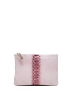 Banana Republic Womens August Handbags   Portofino Clutch Rosy Ombre Snake Effect Leather Size One Size