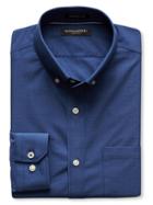 Banana Republic Mens Grant Fit Chambray Non Iron Shirt Size L Tall - Medium Blue