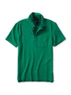 Banana Republic Mens Slim Fit Garment Dyed Polo Size L Tall - Green