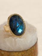Gemma Labradorite Ring | Aureus + Argent