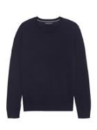 Banana Republic Mens Extra-fine Italian Merino Wool Crew-neck Sweater Navy Size Xxl