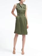 Banana Republic Womens Pintuck Utility Dress - Flight Jacket