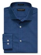 Banana Republic Mens Camden Fit Non Iron Triangle Shirt Size L Tall - Royal Teal