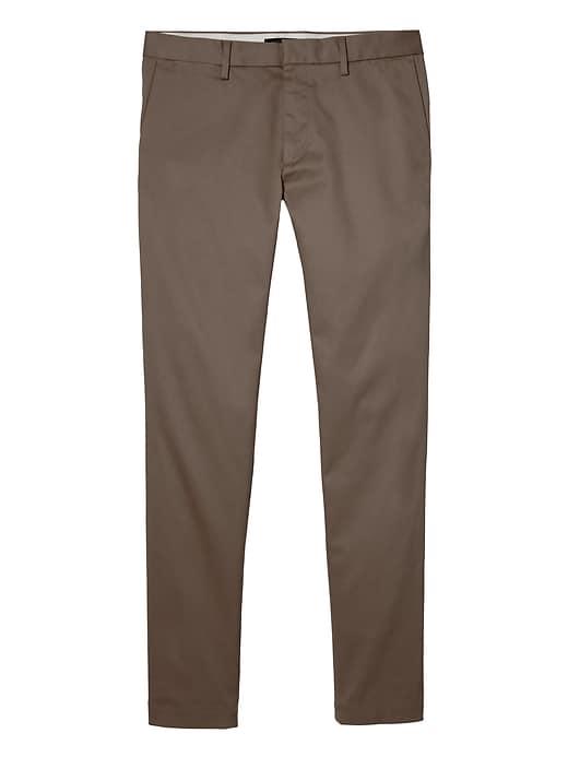 Banana Republic Mens Fulton Skinny Rapid Movement Chino Pant Brown Size 34w
