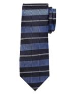 Banana Republic Mens Collegiate Stripe Silk Nanotex Tie Cabana Blue Size One Size