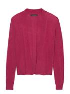 Banana Republic Womens Cropped Cardigan Sweater Cranberry Red Size S