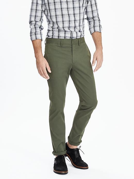 Banana Republic Mens Fulton Stretch Chino Size 32w 36l Tall - Grass Green
