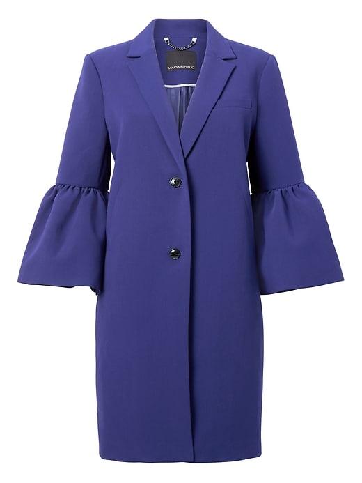 Banana Republic Womens Bell-sleeve Coat Blue Size M