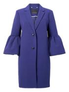 Banana Republic Womens Bell-sleeve Coat Blue Size M