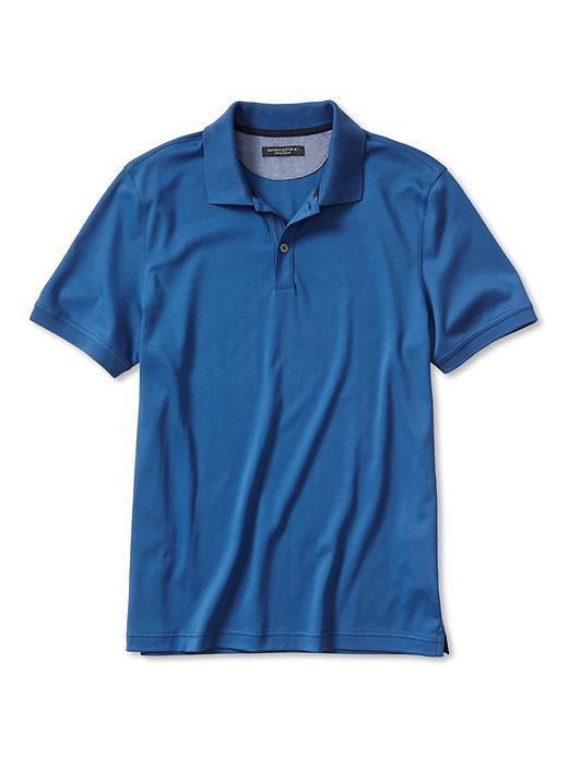 Banana Republic Luxe Touch Polo - Noble Blue