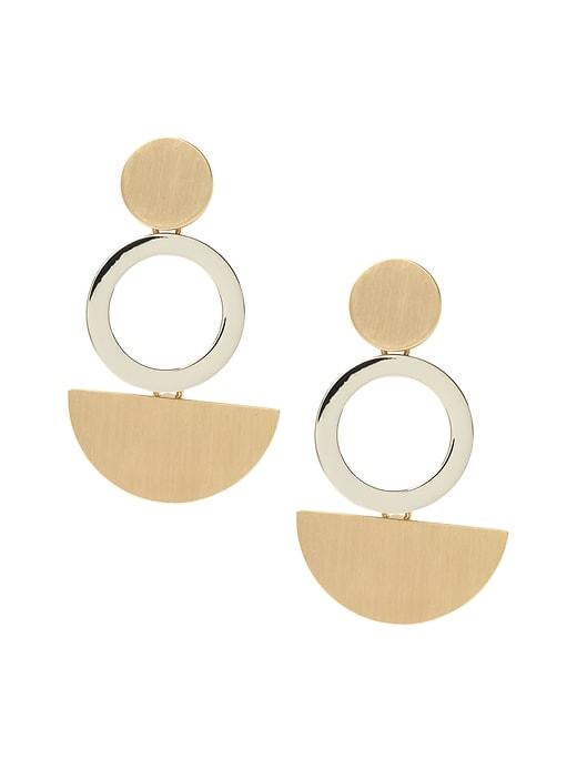 Banana Republic Womens Sculptural Statement Earring Gold Multi Size One Size