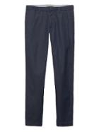 Banana Republic Mens Aiden Slim Heathered Rapid Movement Chino Pant French Navy Blue Size 30w