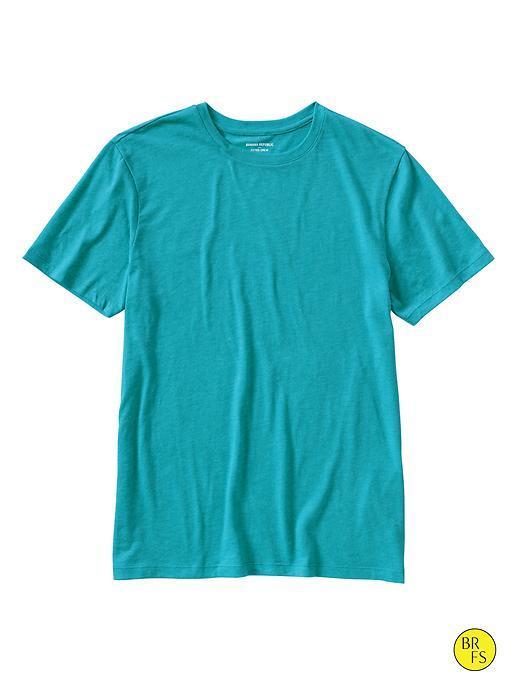 Banana Republic Factory Fitted Crew Neck Tee - River Teal