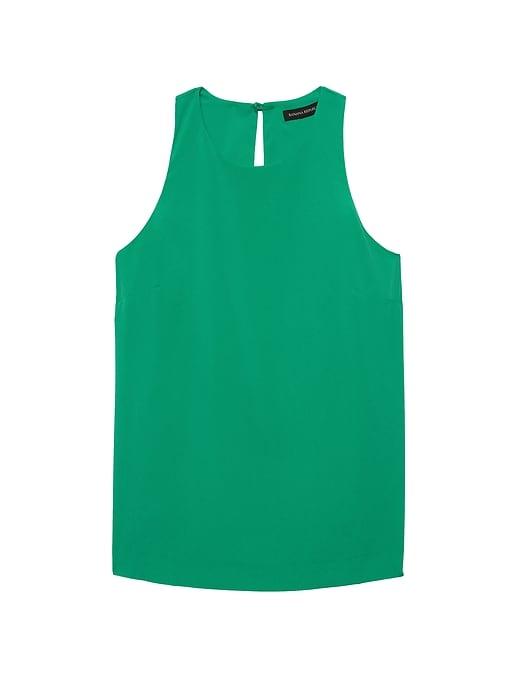 Banana Republic Womens Racerback Top Bright Green Size S