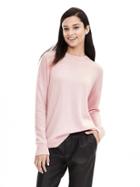 Banana Republic Womens Todd &amp; Duncan Cashmere Pullover Size L - Cherry Blossom Pink