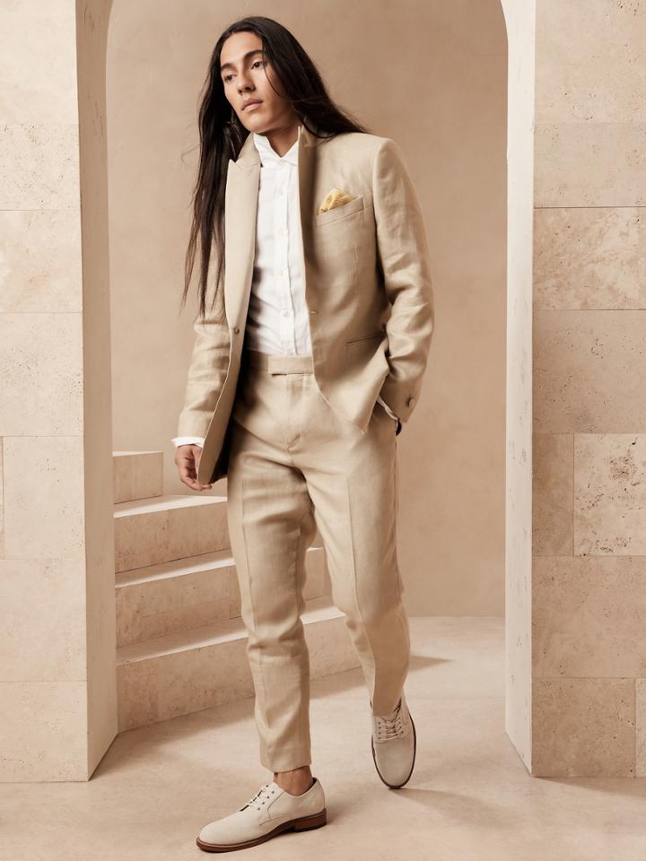 Irish Linen Tuxedo Pant