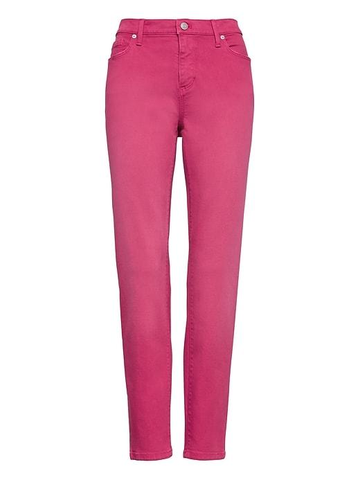 Banana Republic Womens Skinny Color Wash Ankle Jean Pink Dust Size 33