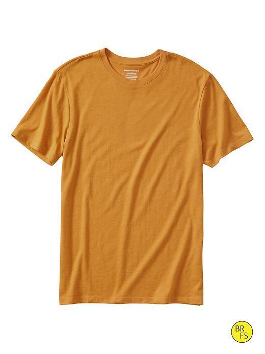 Banana Republic Factory Fitted Crew Neck Tee - Gold