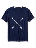 Banana Republic Mens Arrows Graphic Tee Size L Tall - Navy Star