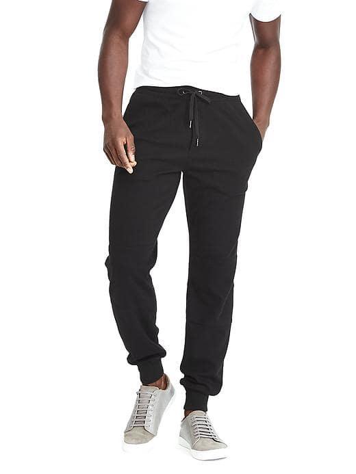 Banana Republic Mens Heritage Washable Wool Jogger - Black
