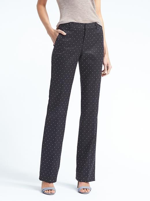 Banana Republic Logan Fit Dot Pant - Navy Dot