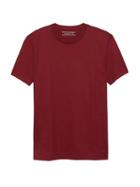 Banana Republic Mens Authentic Supima Cotton Crew-neck T-shirt Crimson Size L