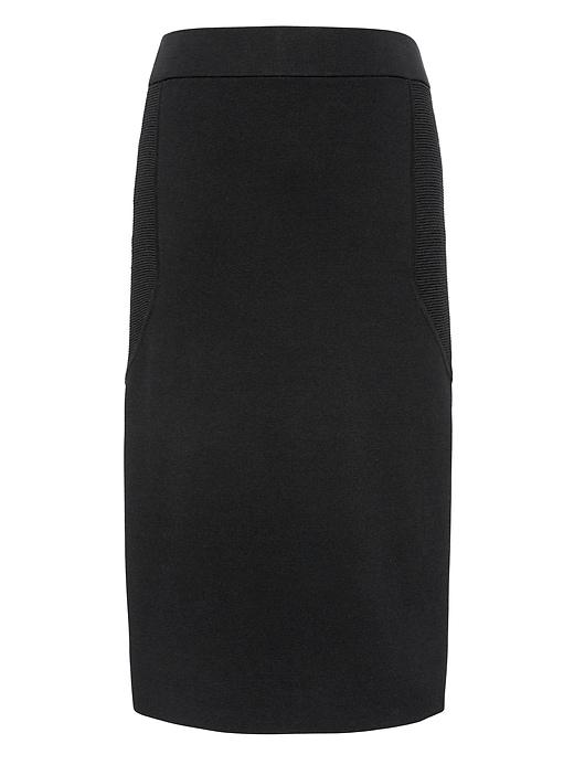 Banana Republic Womens Mixed Stitch Knit Pencil Skirt Black Size Xs