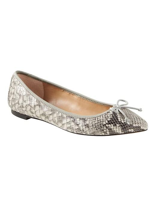 Banana Republic Womens Pointed-toe Robin Ballet Flat Storm Size 6