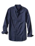 Banana Republic Mens Slim Fit Luxe Flannel Shirt Size L Tall - Blue Heather