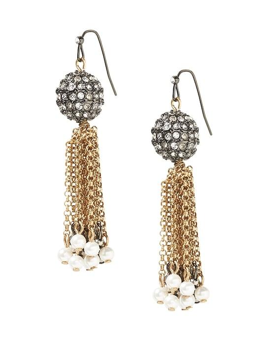Banana Republic Womens Fireball Tassel Earring Gold Size One Size