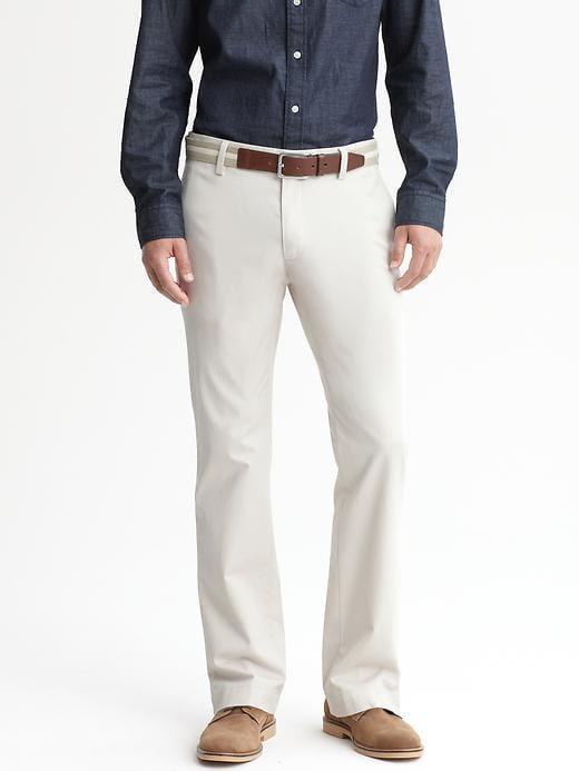 Banana Republic Mens Emerson Straight Chino Pant Transition Cream Size 33w