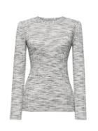Banana Republic Womens Machine-washable Merino Wool Ribbed Crew-neck Sweater Heather Gray Size Xs
