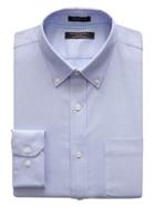 Banana Republic Mens Grant Slim-fit Non-iron Oxford Shirt Basic Blue Size Xl