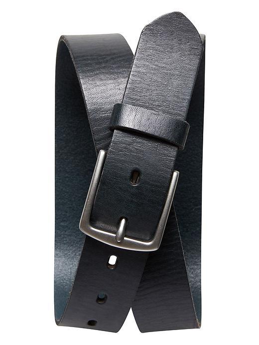 Banana Republic Textured Navy Leather Belt Size 30 - Navy