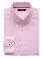 Banana Republic Mens Camden Standard-fit Non-iron Solid Shirt Fresco Pink Size L