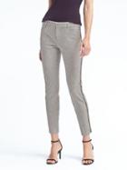 Banana Republic Womens Sloan Fit Tuxedo Stripe Pant - Navy