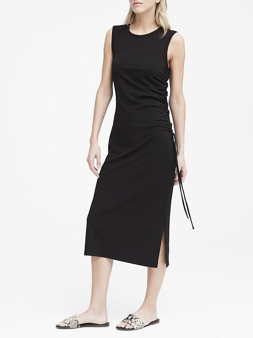 Banana Republic Ruched Midi Dress