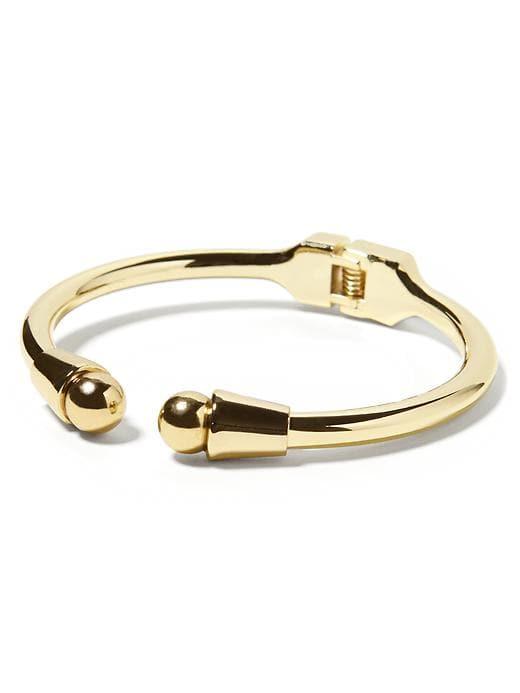 Banana Republic Womens Hinge Circle Bangle Gold Size One Size