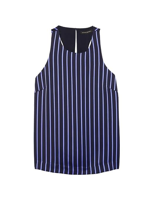 Banana Republic Womens Stripe Racerback Top Navy Size Xxs