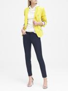 Banana Republic Womens Sloan Skinny-fit Solid Pant True Navy Size 8