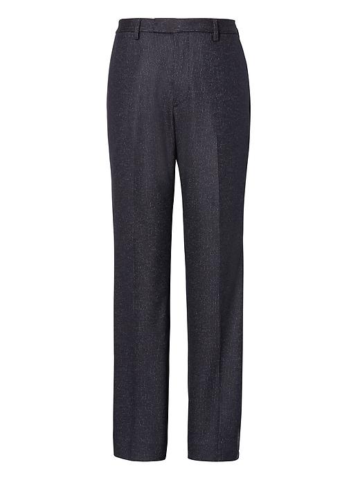 Banana Republic Mens Standard Navy Pinstripe Italian Motion-stretch Wool Suit Pant Navy Size 30w