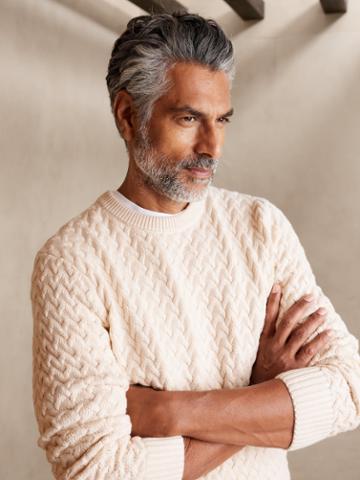 Ora Cotton Cable Sweater