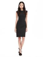 Banana Republic Womens Sloan Fit Crew Sheath Size 0 - Black
