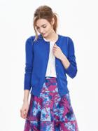Banana Republic Womens Open Front Wool Cardigan Size L - Royal Blue