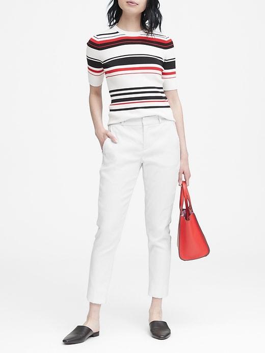 Banana Republic Avery Straight-fit Linen-cotton Pant