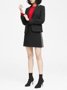 Banana Republic Classic-fit Ponte Contrast-collar Blazer