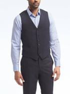 Banana Republic Mens Solid Wool Suit Vest - Navy